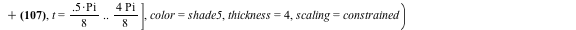 `assign`(p46c, plot([`+`(`*`(.5, `+`(`*`(.25, `*`(t, `*`(`^`(cos(t), 1.5)))), `-`(`*`(0.1e-6, `*`(`^`(sin(t), 2)))), 0.1e-1)), 3.347000000), `+`(`*`(.55, `+`(`-`(`*`(.12, `*`(t, `*`(sin(`*`(`^`(t, 1.8...